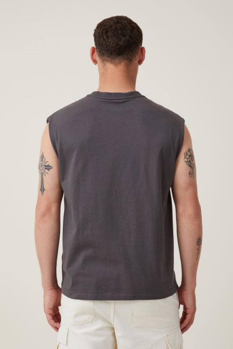 Cotton On Oversized License Muscle Men's Graphic T-Shirts Lcn | W1wa1t1uMcf