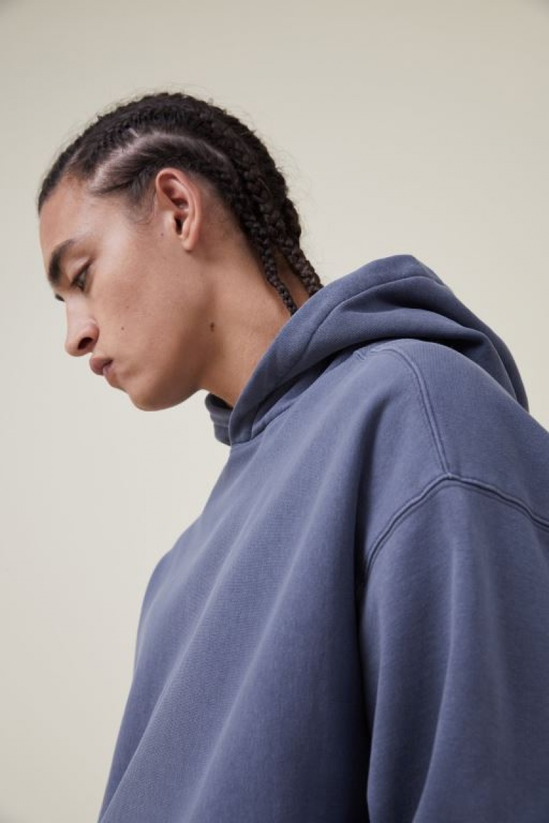 Cotton On Oversized Men's Hoodie Blue | M5EYkno97ai