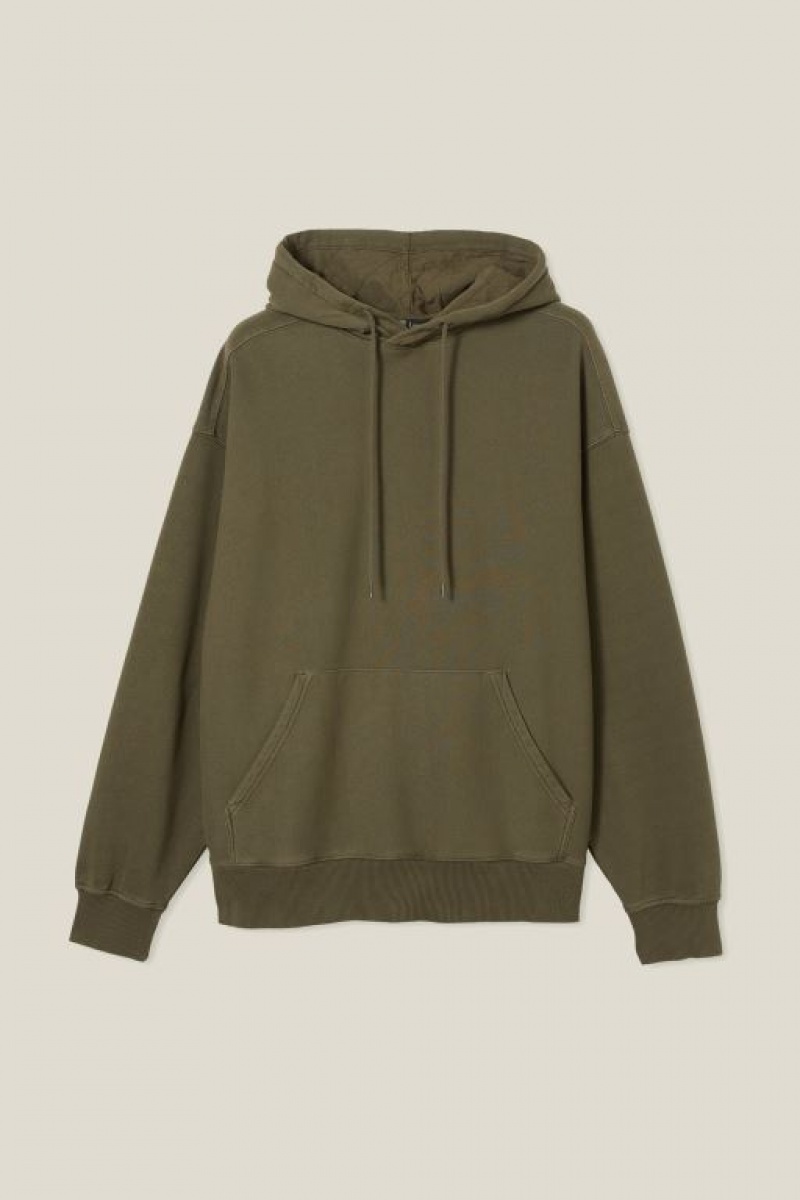Cotton On Oversized Men's Hoodie Military | RhXkUvtQ6JO