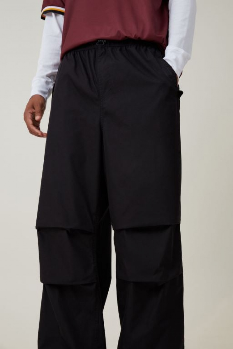 Cotton On Parachute Field Men's Pants Black | X10Er8PXEed