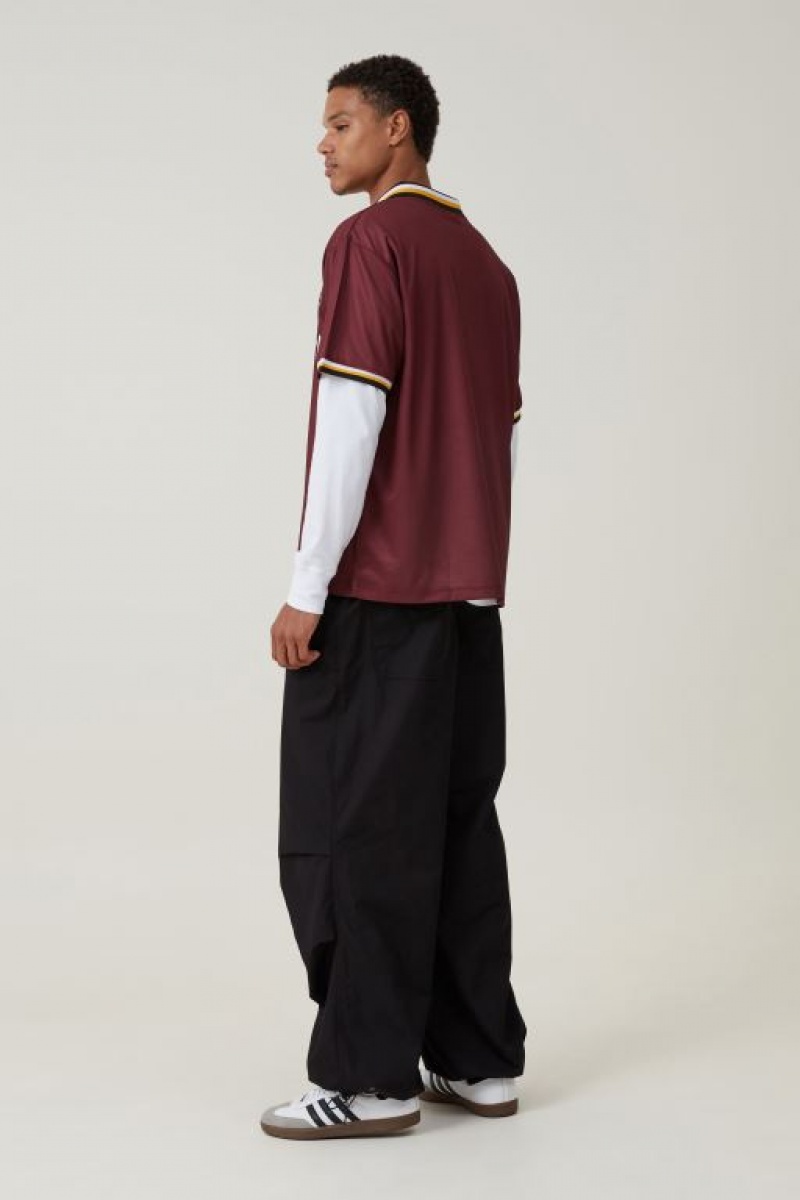Cotton On Parachute Field Men's Pants Black | X10Er8PXEed