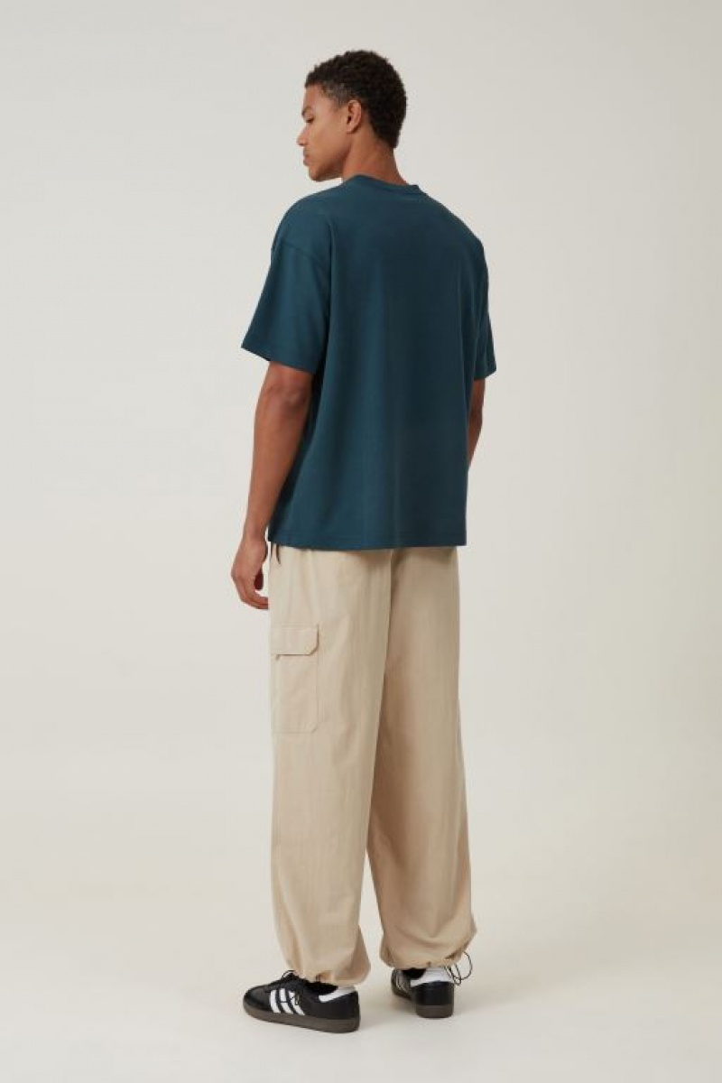Cotton On Parachute Field Men's Pants Brown | yF0qwPTPiET