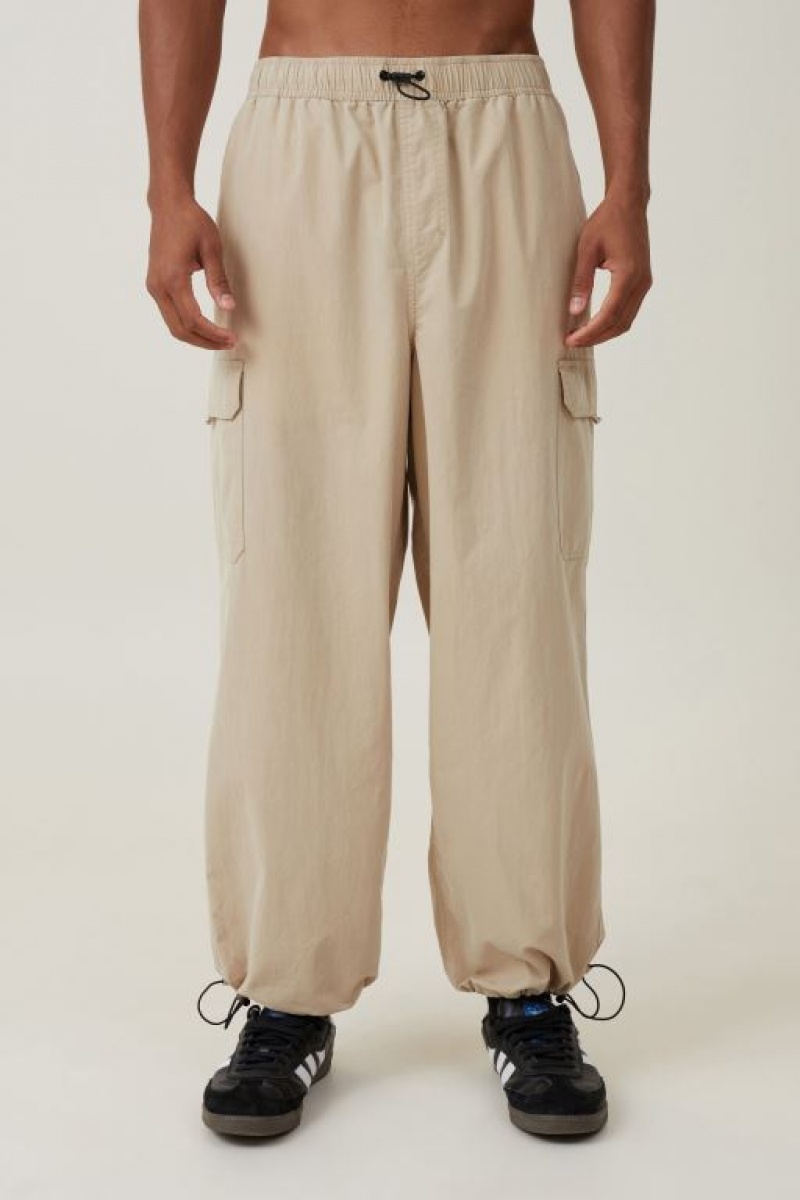 Cotton On Parachute Field Men's Pants Brown | yF0qwPTPiET