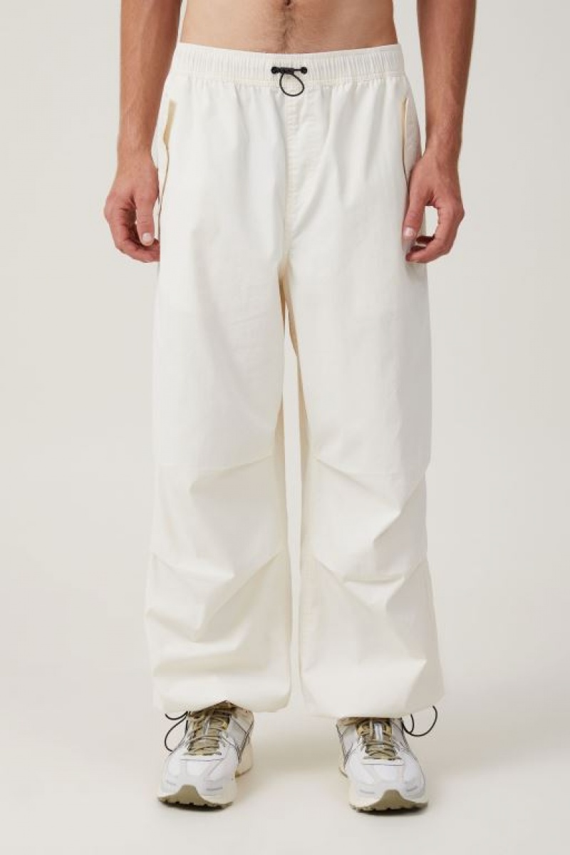 Cotton On Parachute Field Men's Pants Ecru | QqdmdfQkTDt