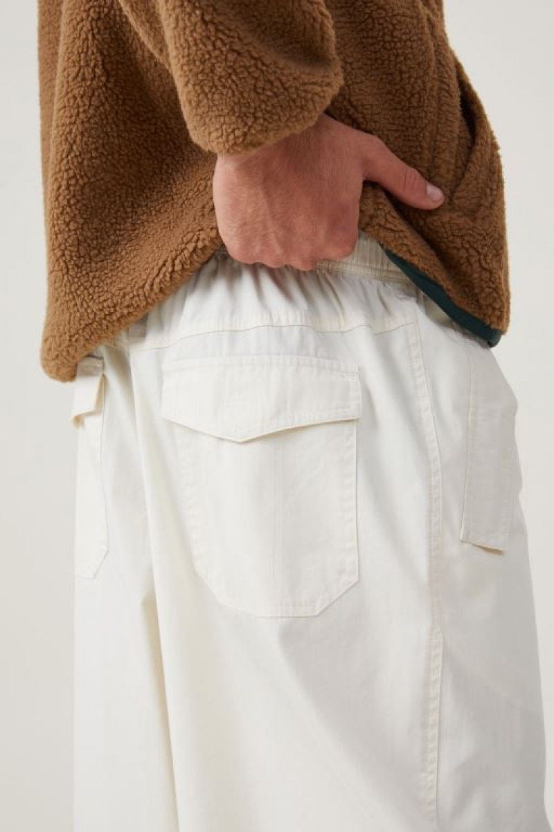 Cotton On Parachute Field Men's Pants Ecru | QqdmdfQkTDt