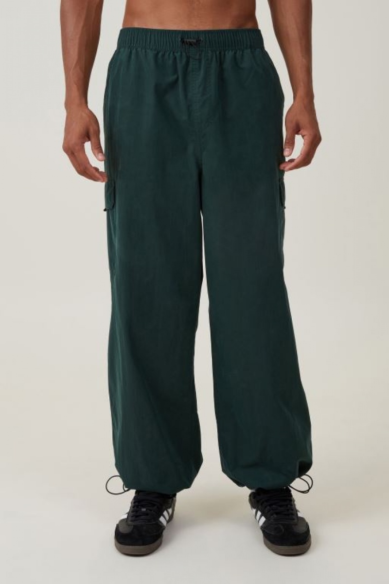 Cotton On Parachute Field Men's Pants Green | 4FpLwesPYGg