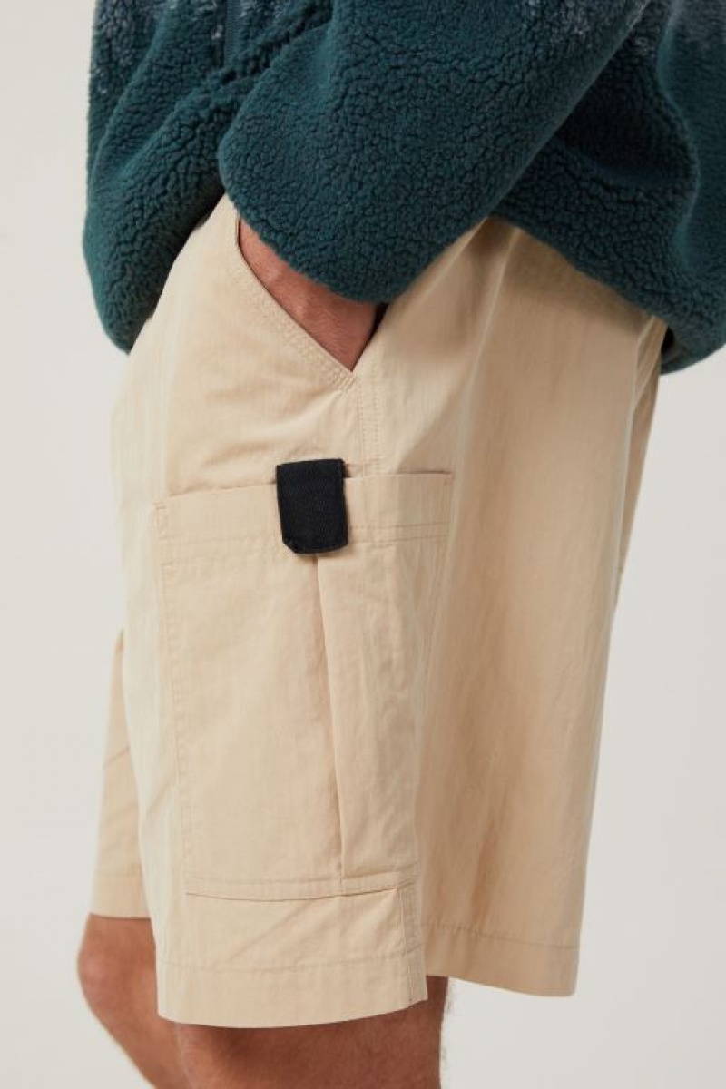 Cotton On Parachute Field Men's Shorts Grey | Akepr59EZCk