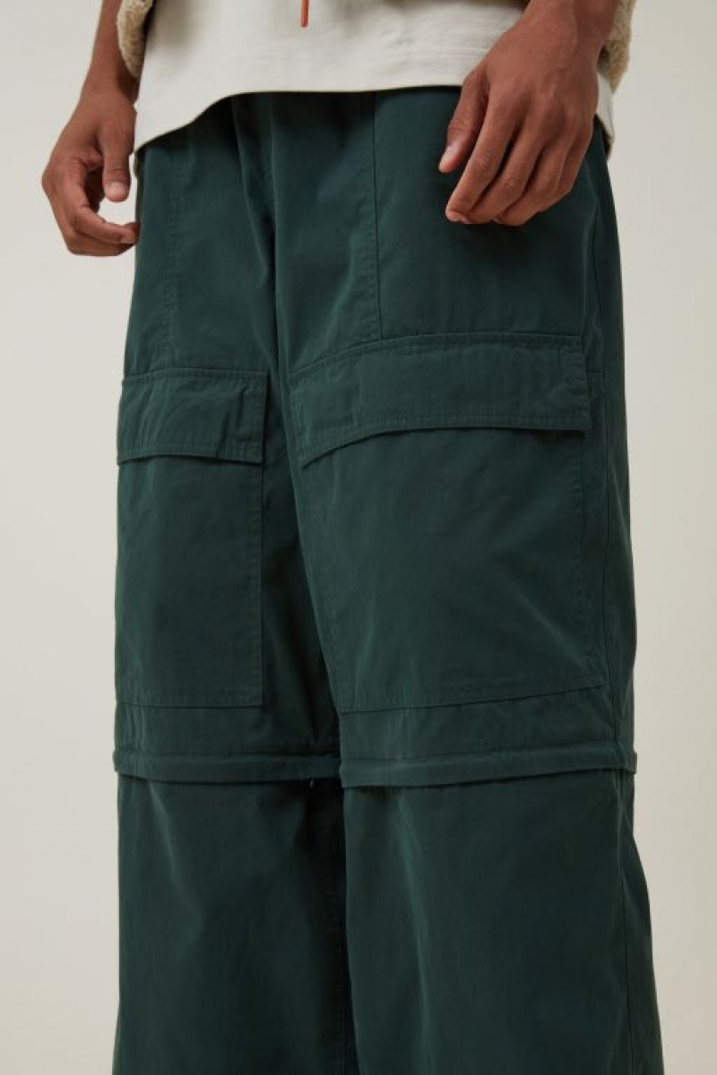Cotton On Parachute Super Baggy Men's Pants Green | qDO0EhCaErJ