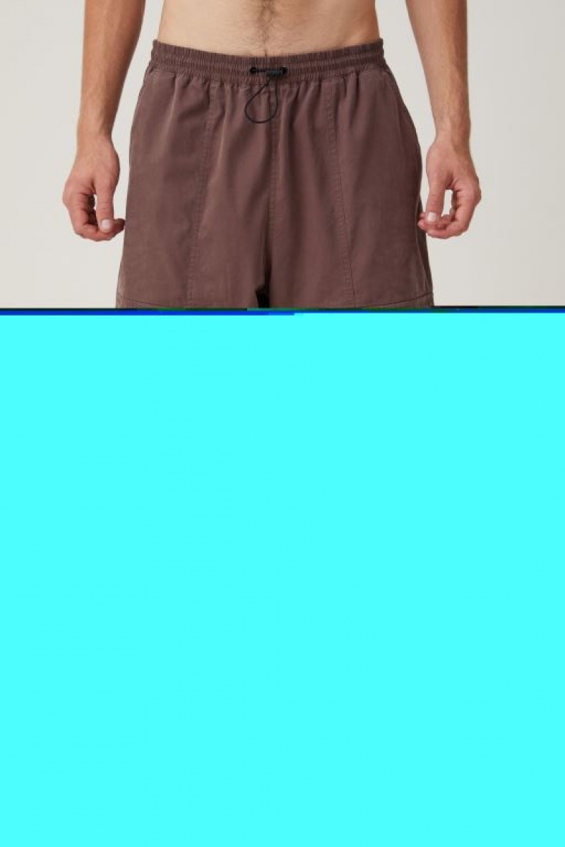 Cotton On Parachute Super Baggy Men's Pants Chocolate | QBEkaOWCyZp