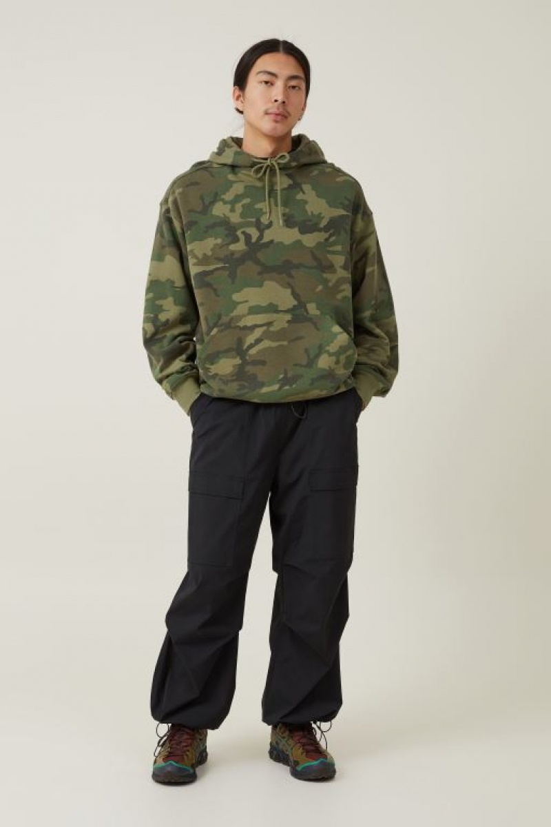 Cotton On Parachute Utility Men\'s Pants Black | 3piFWgmhFsF