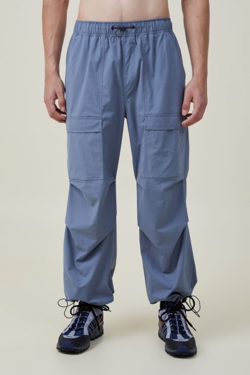Cotton On Parachute Utility Men's Pants Petrol | 1RXhE6JeQbn
