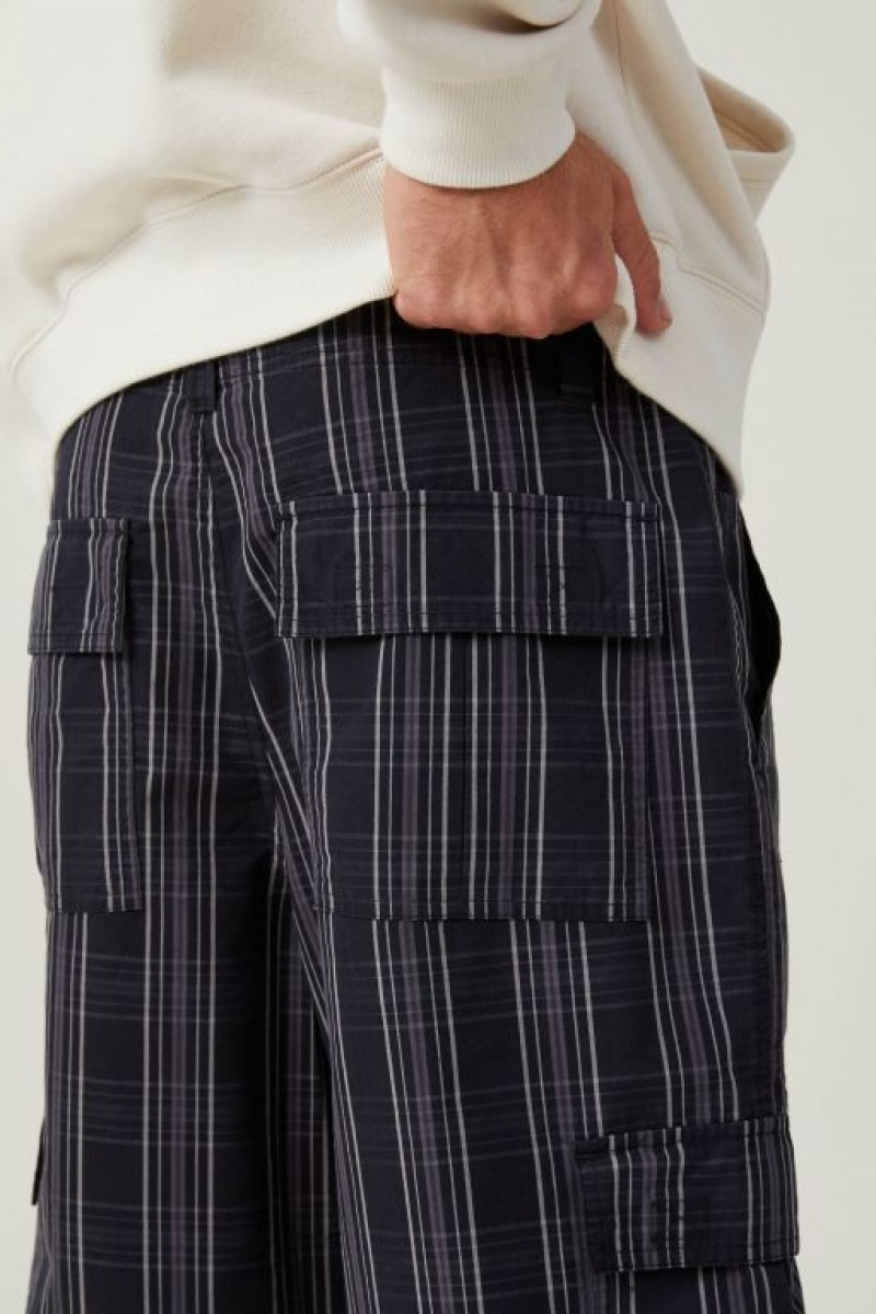Cotton On Parachute Zip Off Men's Pants Black | FuNe7TVpKFe
