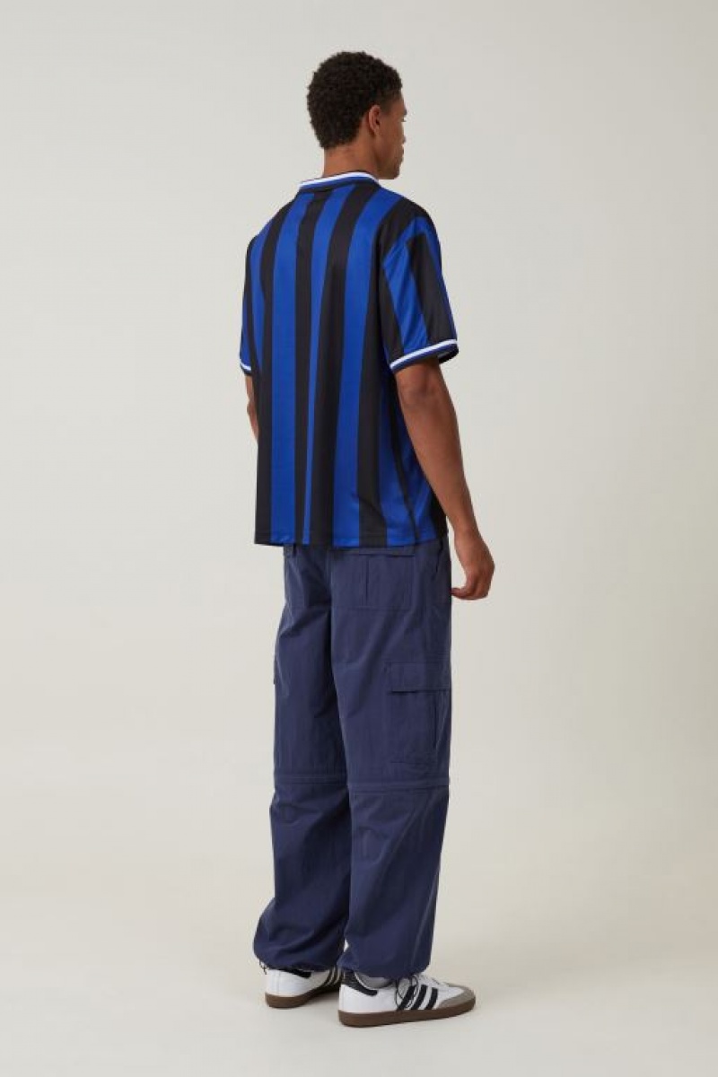 Cotton On Parachute Zip Off Men's Pants Navy | wXRY1PXLHmB