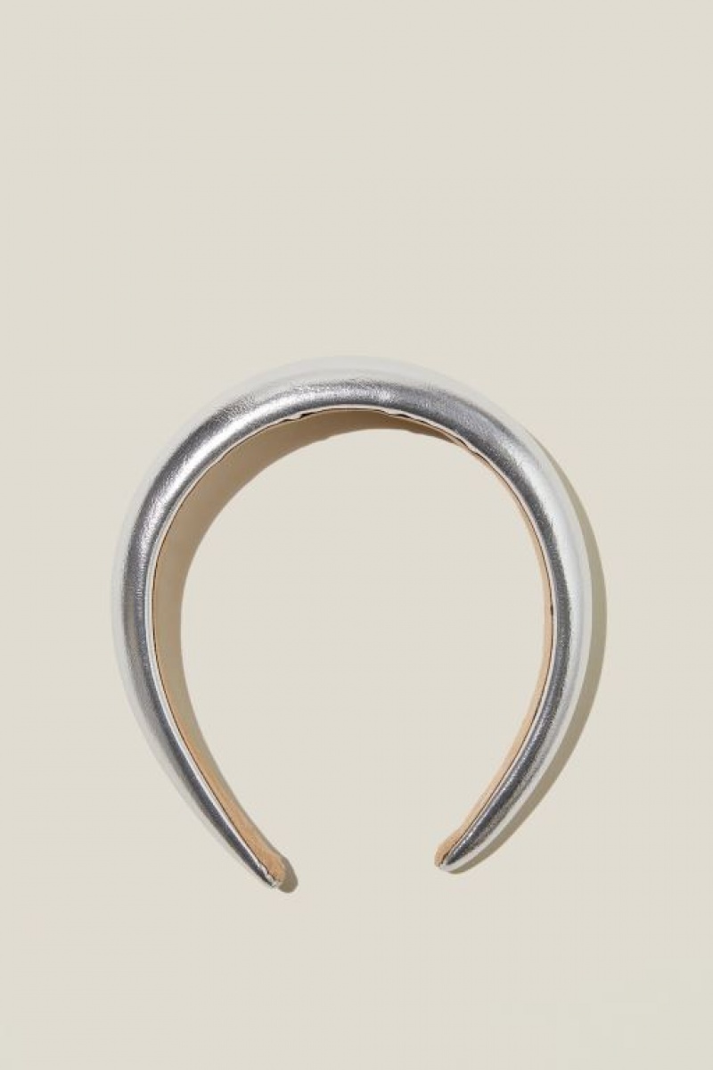 Cotton On Paris Padded Headband Women's Hair Accessories Metal Gold | 8TE9OQcZNu2
