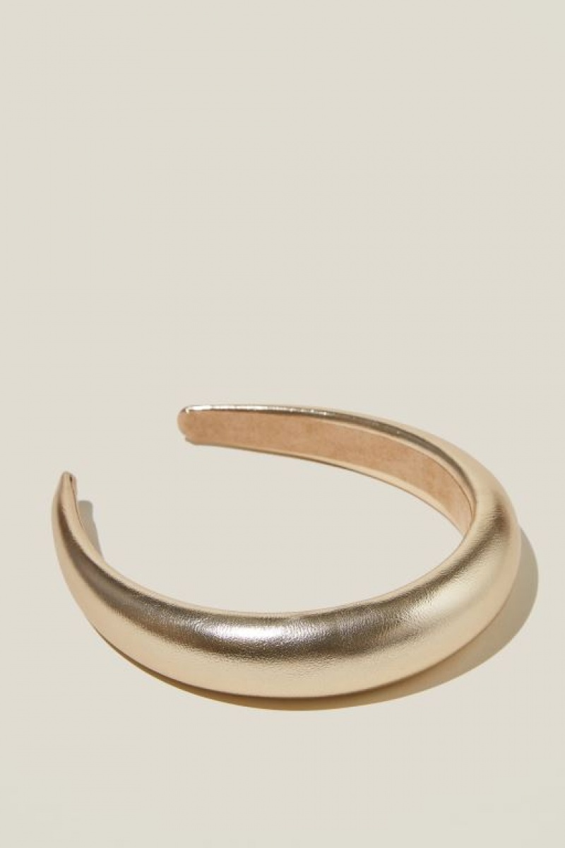 Cotton On Paris Padded Headband Women\'s Hair Accessories Metal Silver | irCuyclpNKi