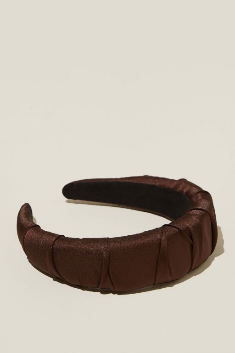 Cotton On Paris Padded Headband Women's Hair Accessories Brown | nHOXHSjglw7