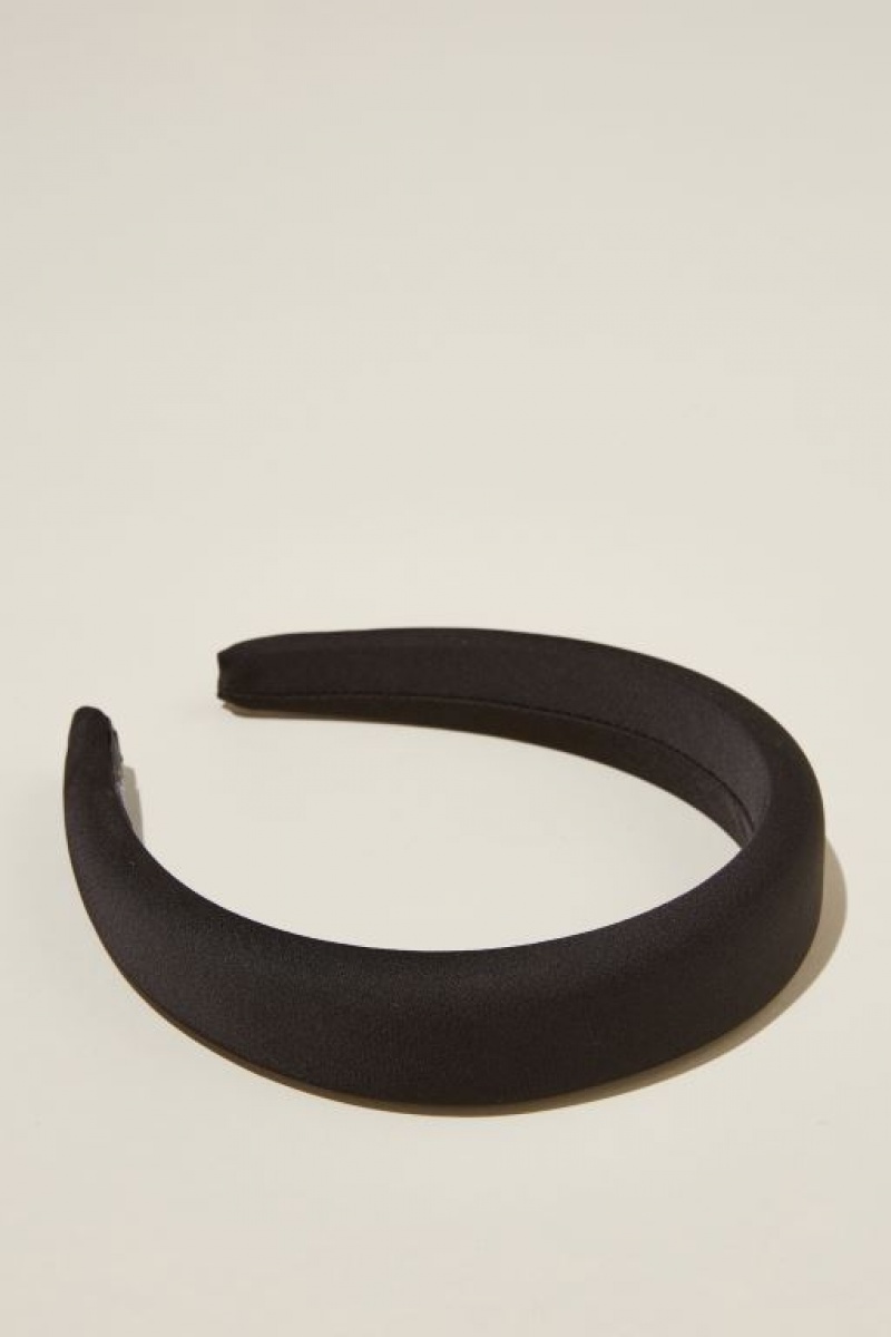 Cotton On Paris Padded Headband Women's Hair Accessories Black | 44Io4E2KhJM