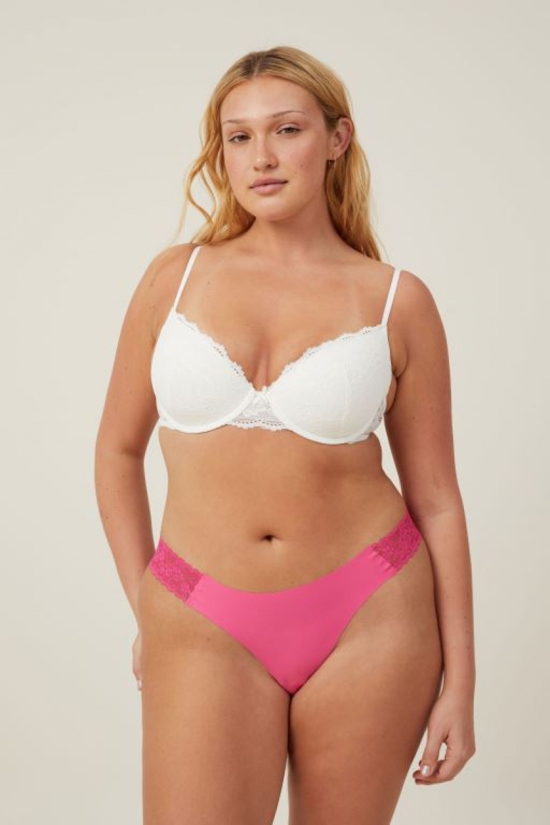 Cotton On Party Pants Seamless Brief Women's Thong Rose Red | sYPjM1dtI5I