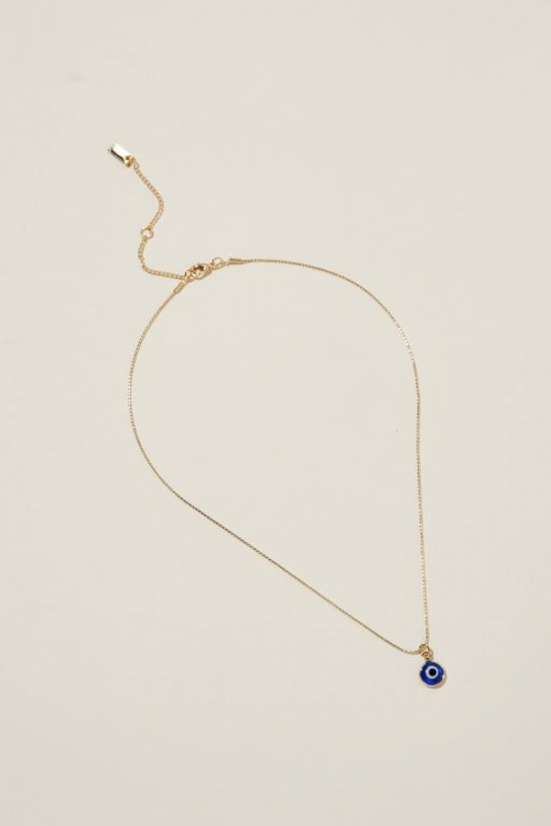 Cotton On Pendant Necklace Women\'s Jewellery Gold | tSaIJjqLDAb