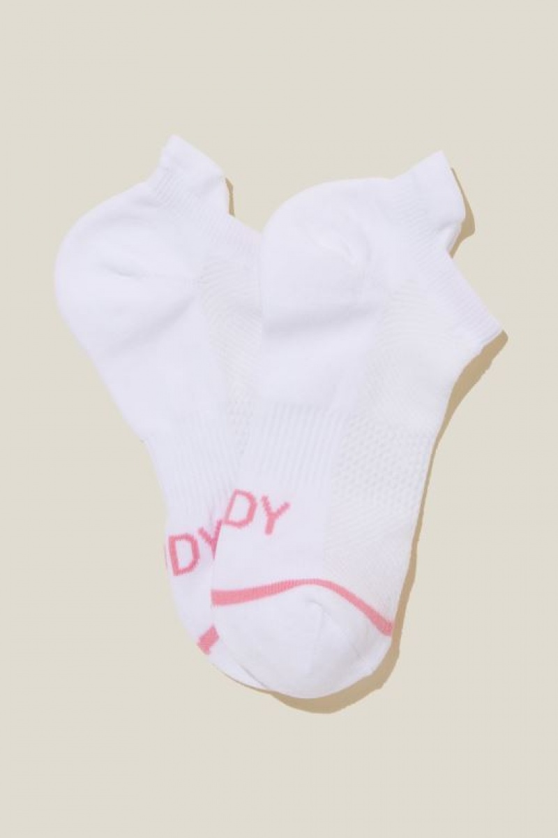 Cotton On Performance Running Women\'s Socks White | 2Y20aOo3SSH