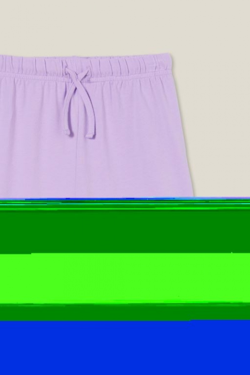 Cotton On Piper Broderie Girls' Pants Purple | seK0uCJpKfS