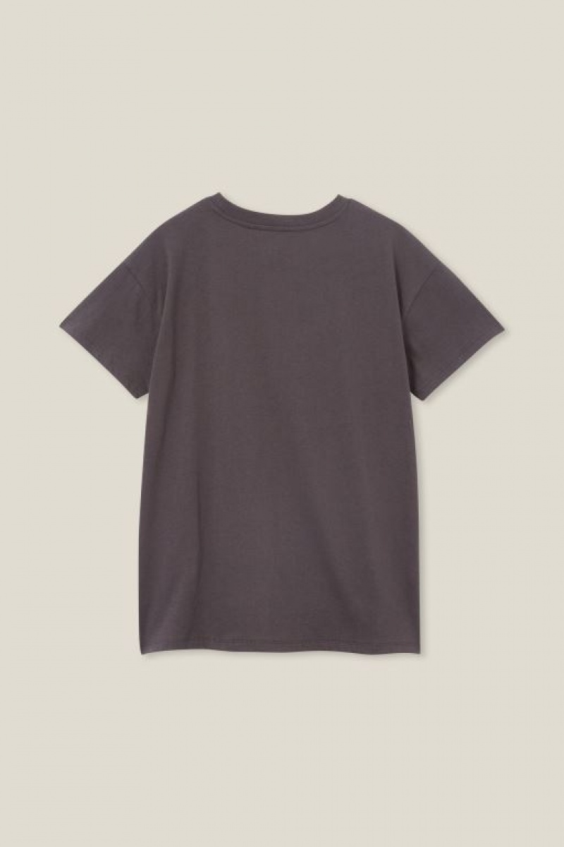 Cotton On Pippy Short Sleeve Girls' T Shirts Phantom | 3qBO57h1Nvz