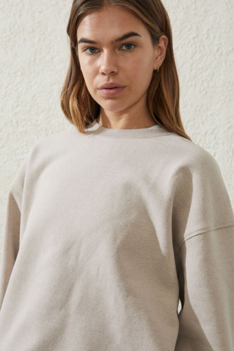 Cotton On Plush Essential Crew Women's Jumpers Core | UomzgFsanRc