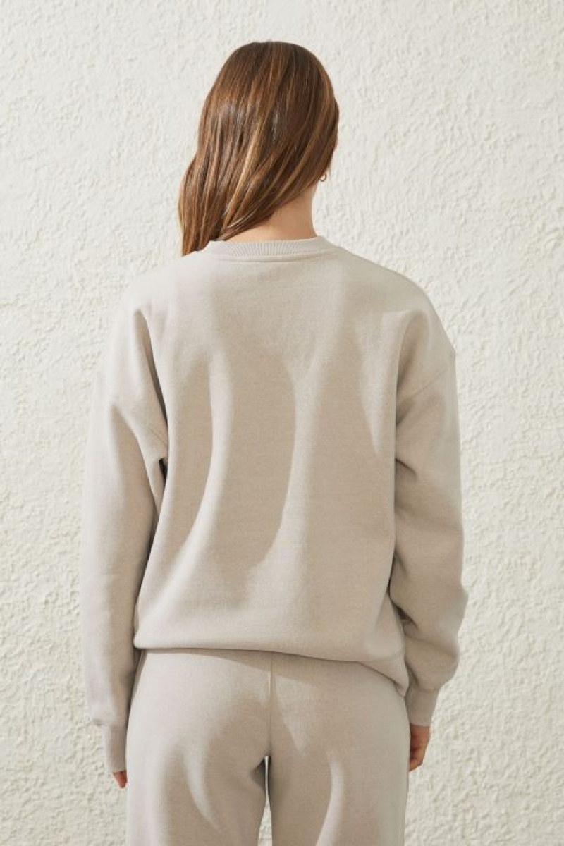 Cotton On Plush Essential Crew Women's Jumpers Core | UomzgFsanRc
