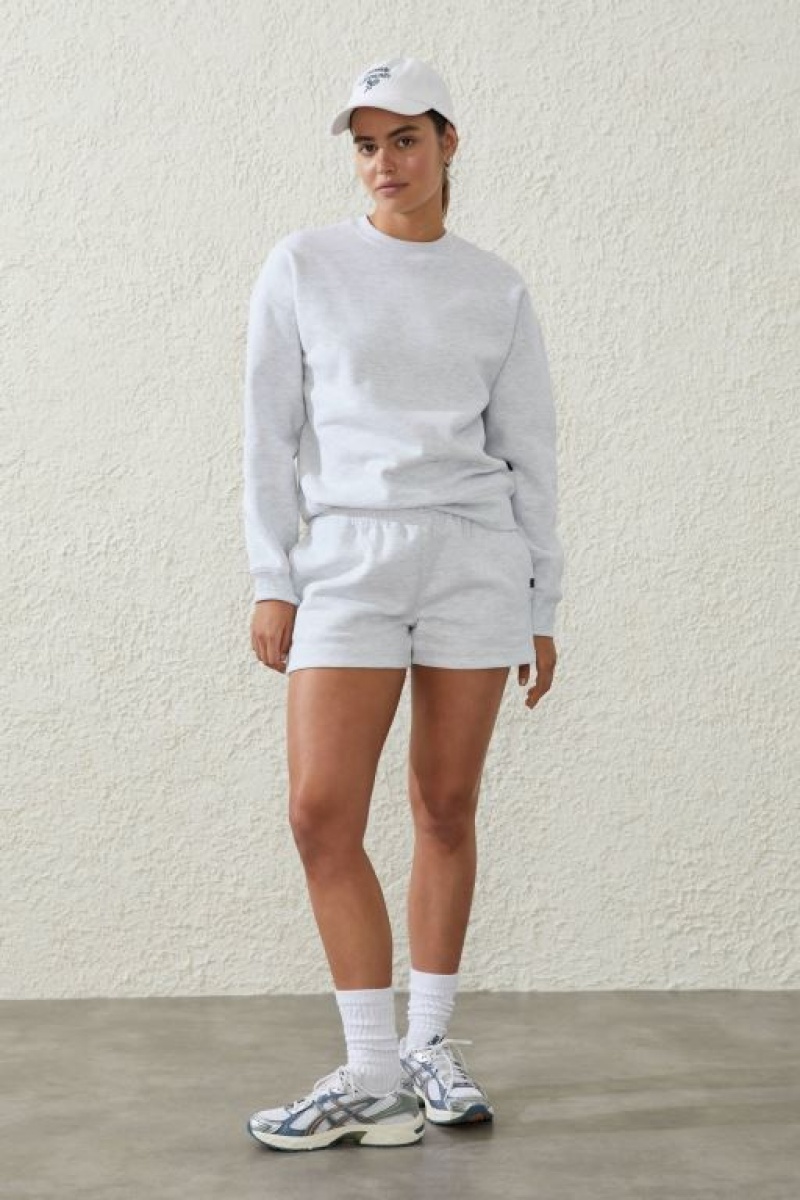 Cotton On Plush Essential Crew Women's Jumpers Grey | nhzXFiXoRTZ