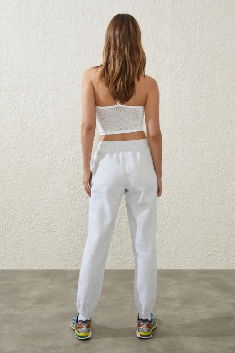 Cotton On Plush Essential Gym Track Women's Track Pants Grey | YzLokscYmAP