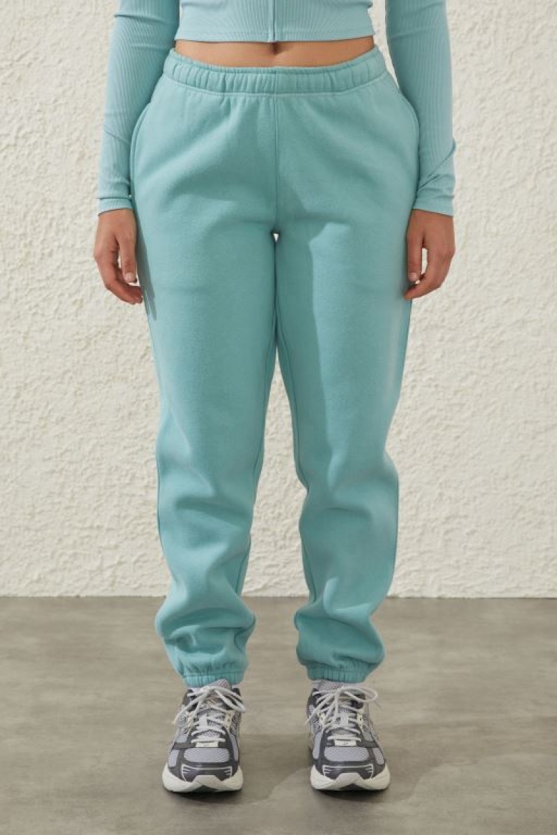 Cotton On Plush Essential Gym Track Women's Track Pants Sea | eTY82zgsDod