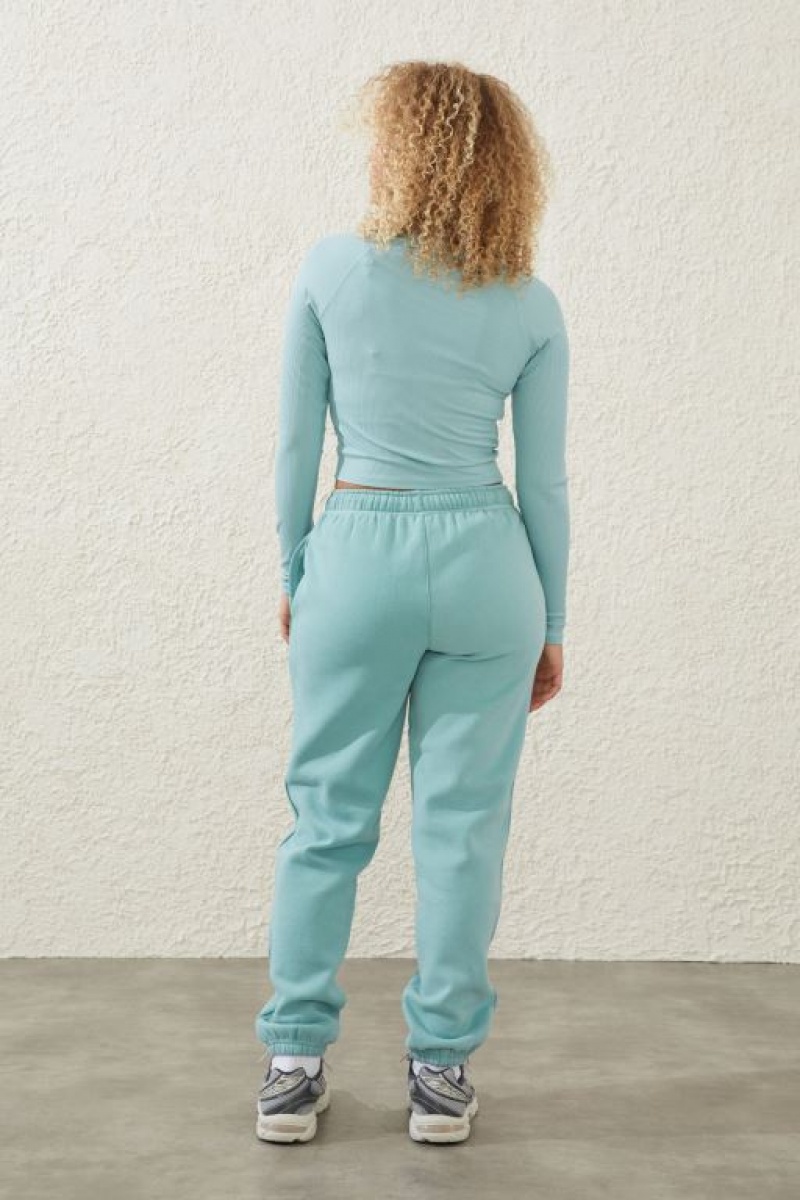 Cotton On Plush Essential Gym Track Women's Track Pants Sea | eTY82zgsDod