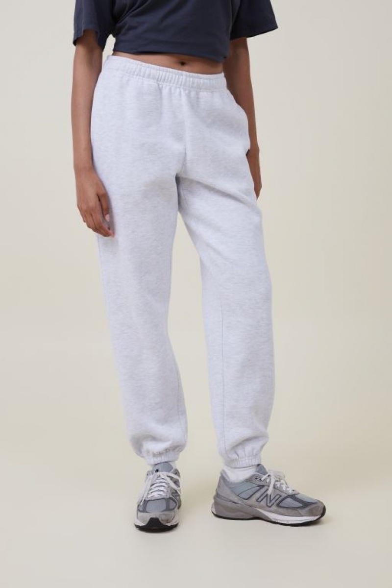 Cotton On Plush Essential Gym Track Women's Track Pants Grey | J24r1HEe0Xf
