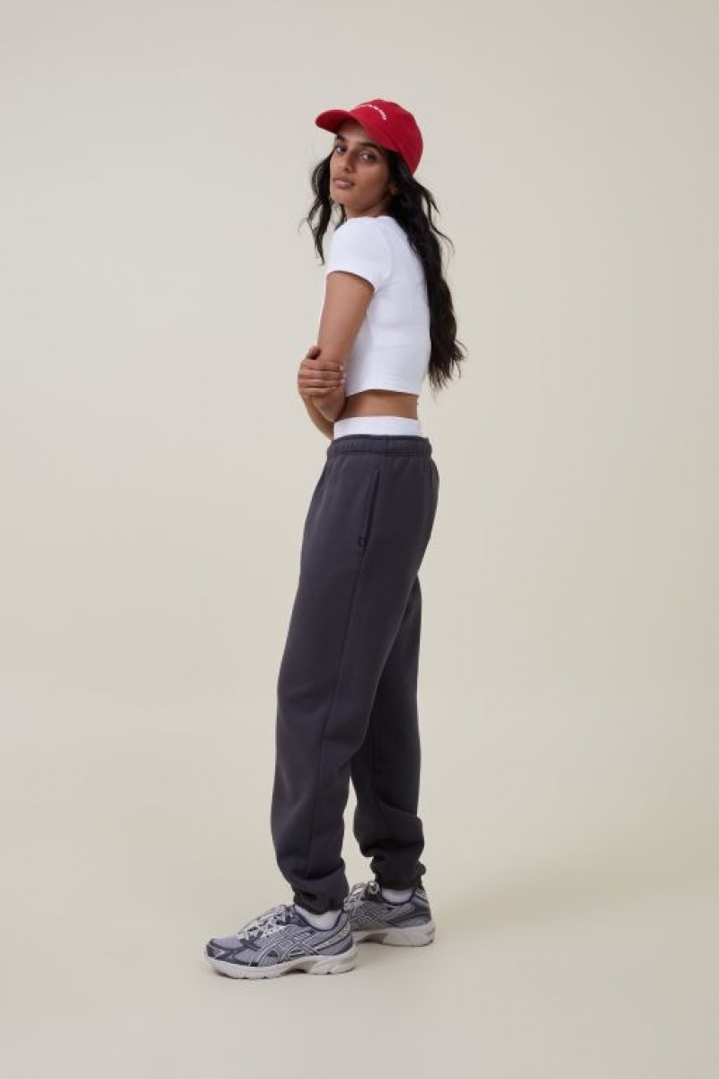 Cotton On Plush Essential Gym Track Women's Track Pants Blue | K83NAVUhuyo
