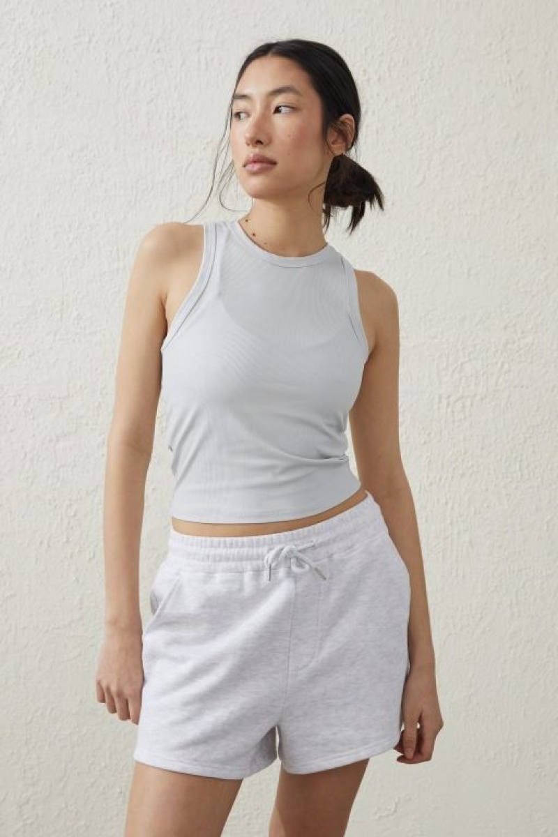 Cotton On Plush Fleece Women\'s Shorts Grey | A9WdgcVTlsI