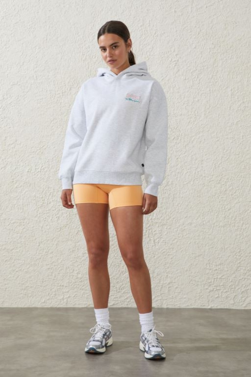 Cotton On Plush Premium Hoodie Women's Jumpers Grey | lWEtaCm3gEQ