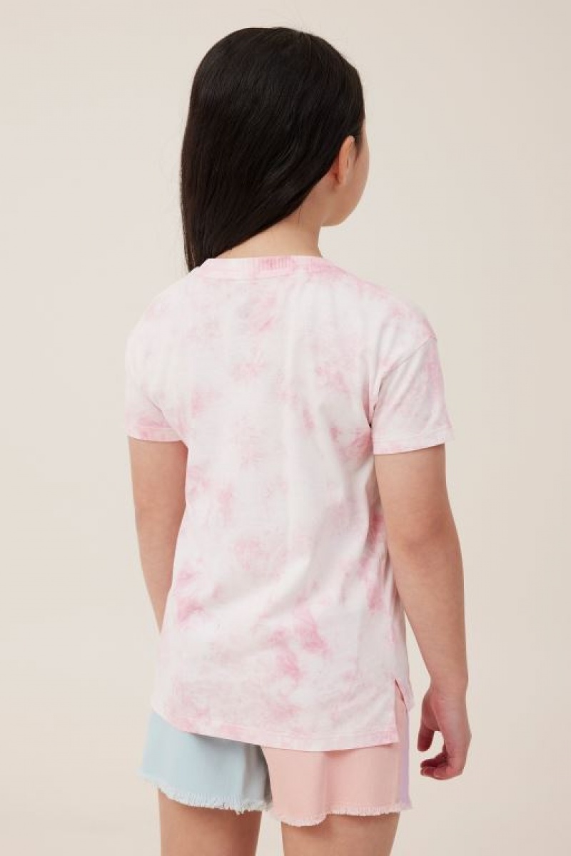 Cotton On Poppy Short Sleeve Print Girls' T Shirts Marshmallow | yYHJRcy1Ojd