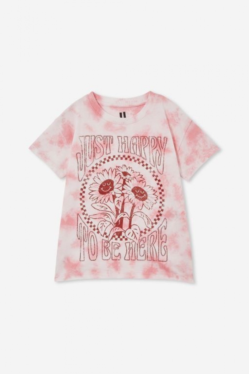 Cotton On Poppy Short Sleeve Print Girls' T Shirts Marshmallow | yYHJRcy1Ojd