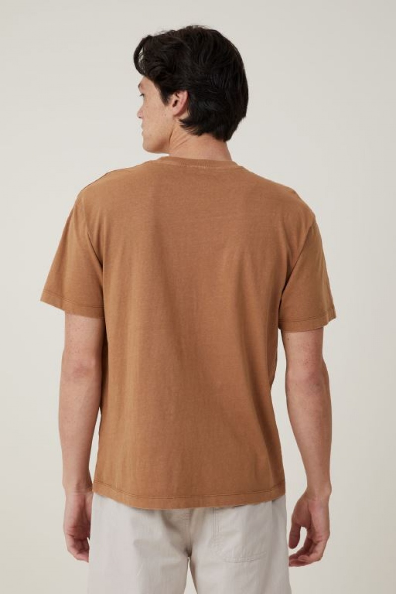 Cotton On Premium Loose Fit Art Men's Graphic T-Shirts Almond | mgZt0ThoJvd