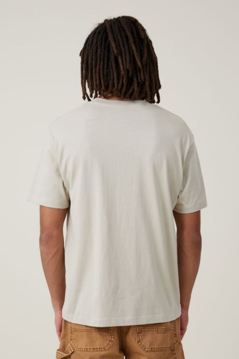 Cotton On Premium Loose Fit Art Men's Graphic T-Shirts White | nyI9ArGV666