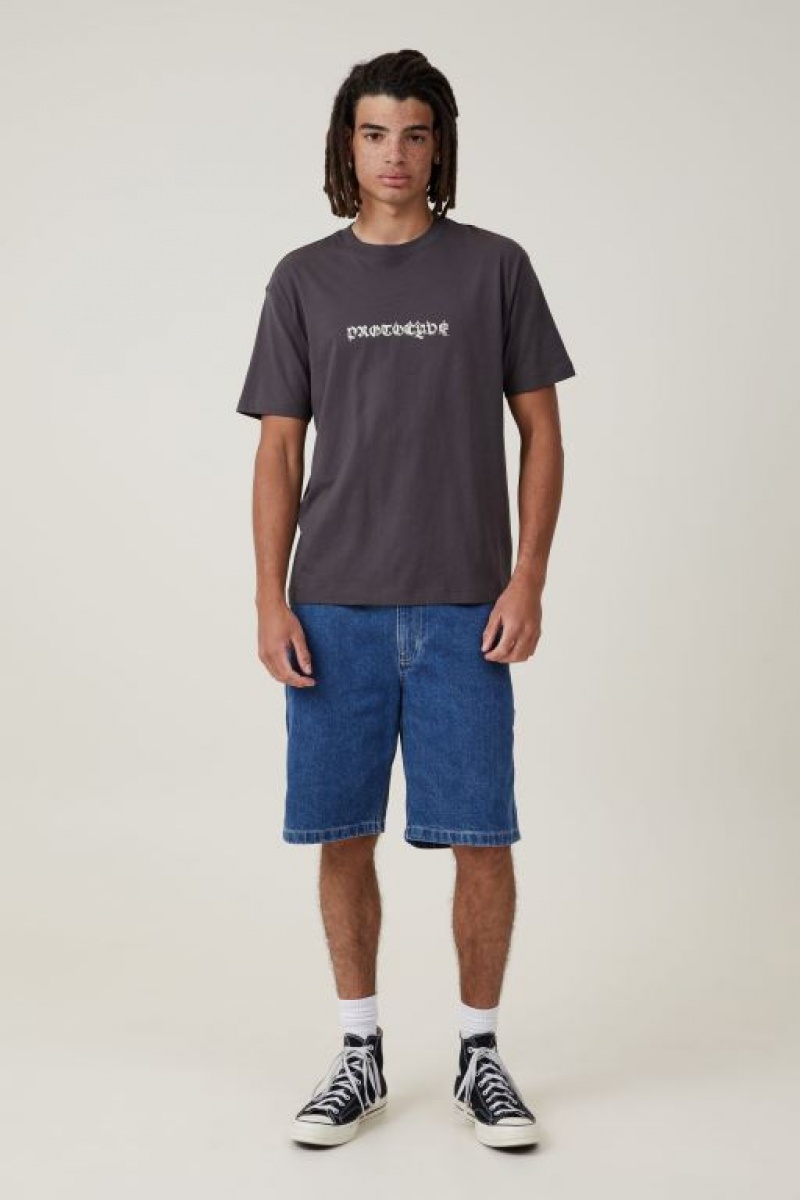 Cotton On Premium Loose Fit Art Men's Graphic T-Shirts Faded | HP9uf2jJ2Dm