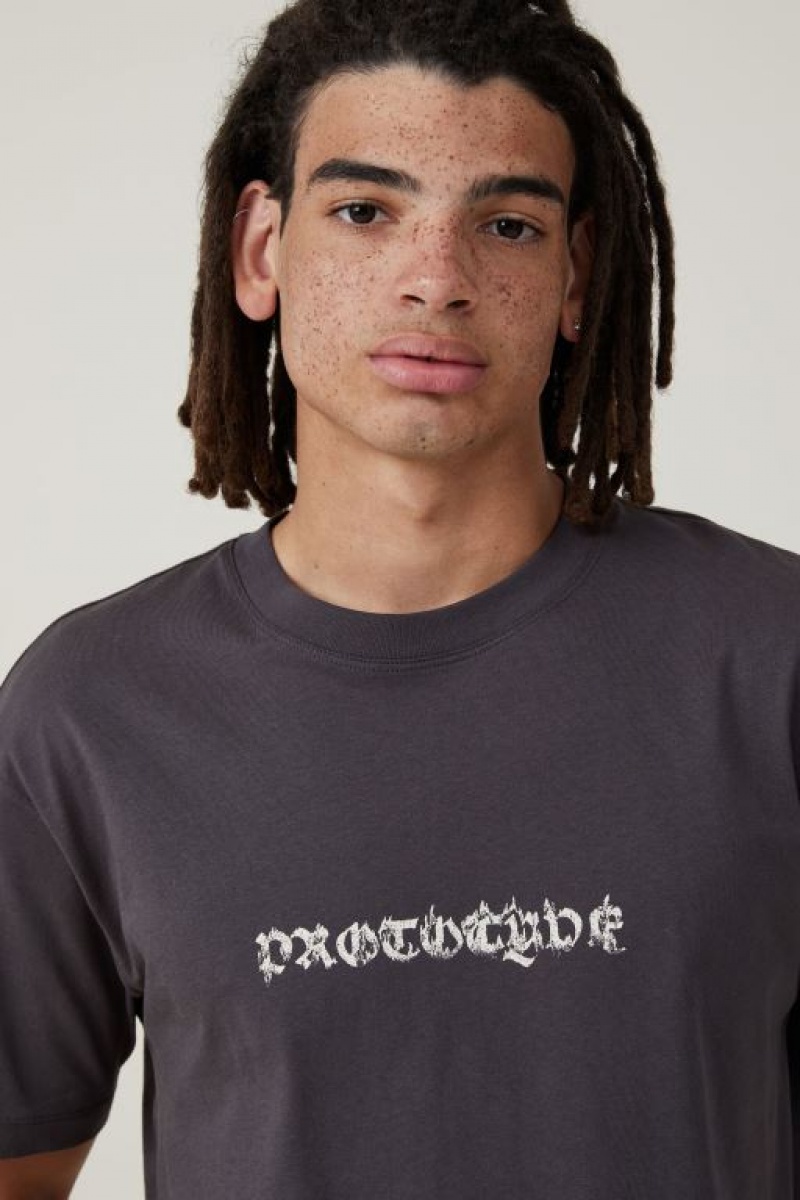 Cotton On Premium Loose Fit Art Men's Graphic T-Shirts Faded | HP9uf2jJ2Dm