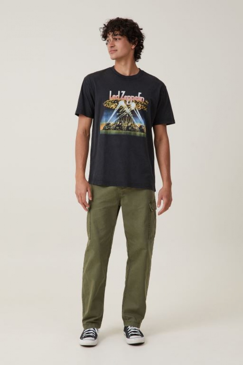Cotton On Premium Loose Fit Music Men's Graphic T-Shirts Black | cPMmrvwOM9R