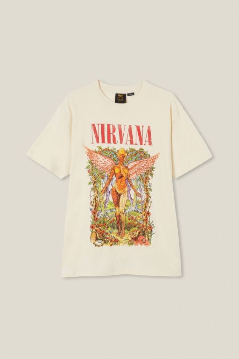 Cotton On Premium Loose Fit Music Men's Graphic T-Shirts Lcn | tXCk9R0PGRn