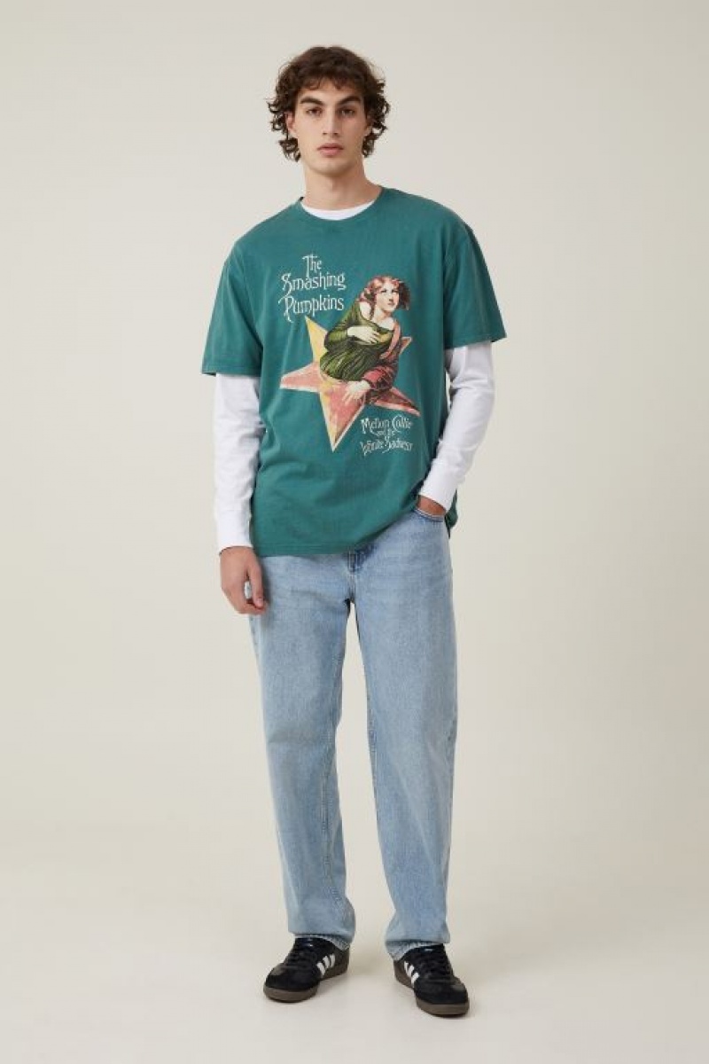 Cotton On Premium Loose Fit Music Men's Graphic T-Shirts Lcn | zN4yTUzoPFZ
