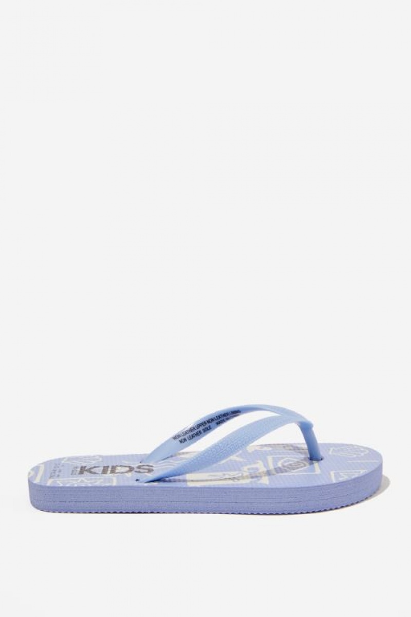 Cotton On Printed Flip Flop Girls' Sandals Blue | OnICC6zHQjv