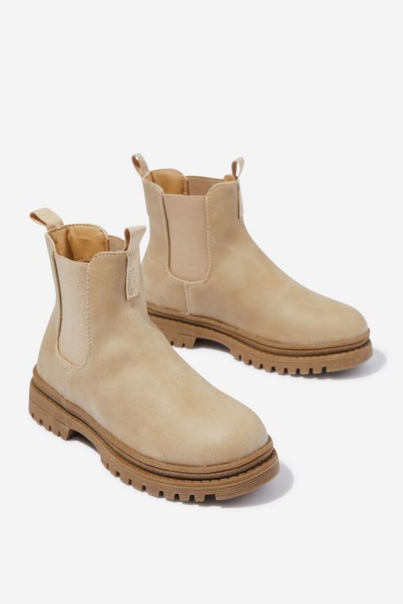 Cotton On Pull On Gusset Girls' Boots Grey | VLvTOFN26bZ
