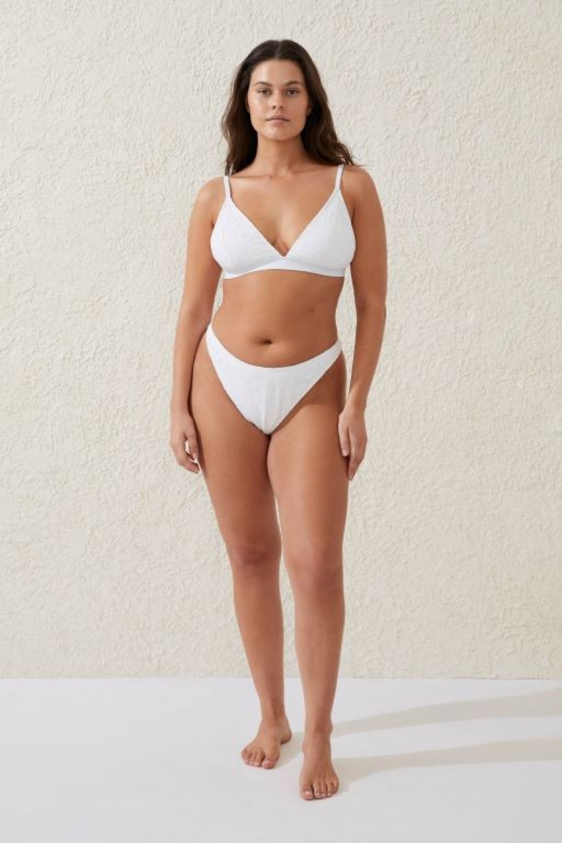Cotton On Refined High Side Brazilian Women\'s Bikini Bottoms Cream | 7qCuSVE4xTj