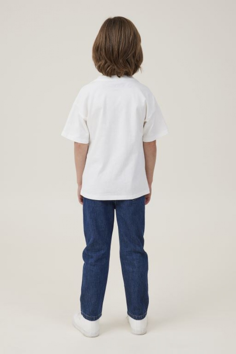 Cotton On Regular Fit Boys' Jeans Dark Blue | O2A4PunYvEz