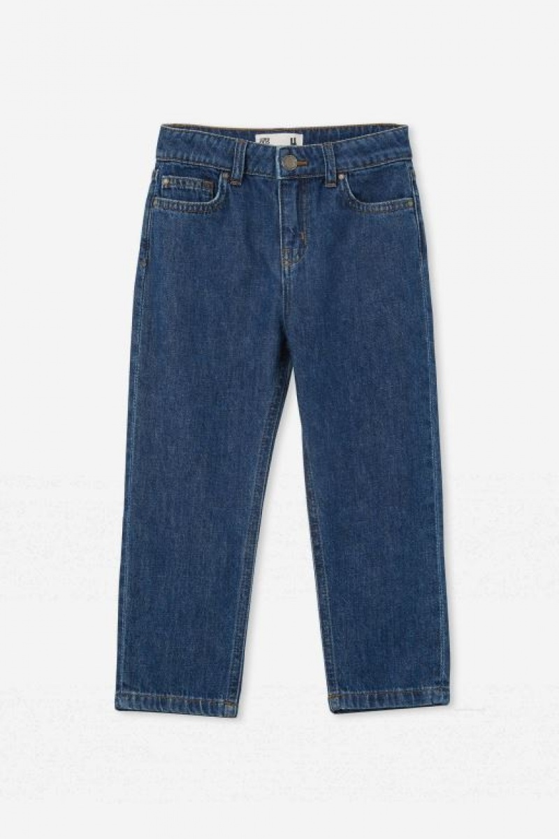 Cotton On Regular Fit Boys' Jeans Dark Blue | O2A4PunYvEz